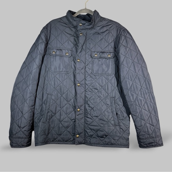 Gap Men's Water Resistant Fisherman Quilted Navy Blue Barn Chore Jacket Size MEA - Picture 1 of 15